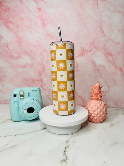 Retro Daisy 20oz Skinny Tumbler