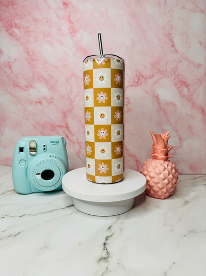 Retro Daisy 20oz Skinny Tumbler