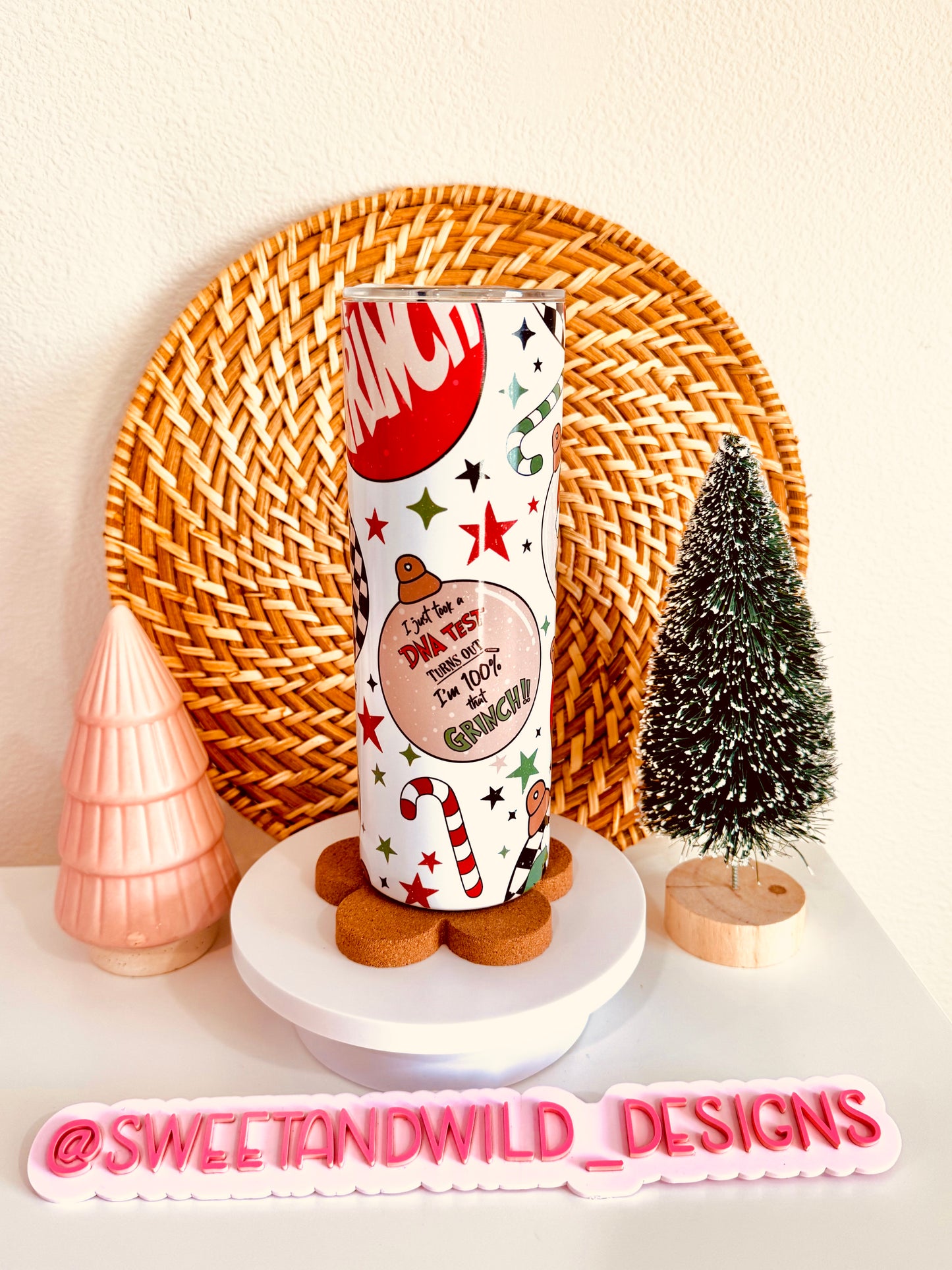 Grinchmas Ornaments 20oz Skinny Tumbler