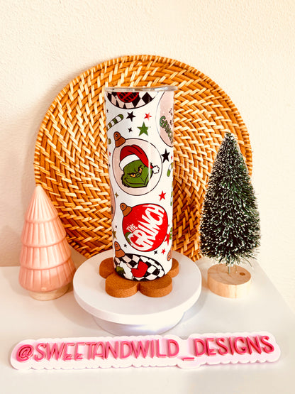 Grinchmas Ornaments 20oz Skinny Tumbler