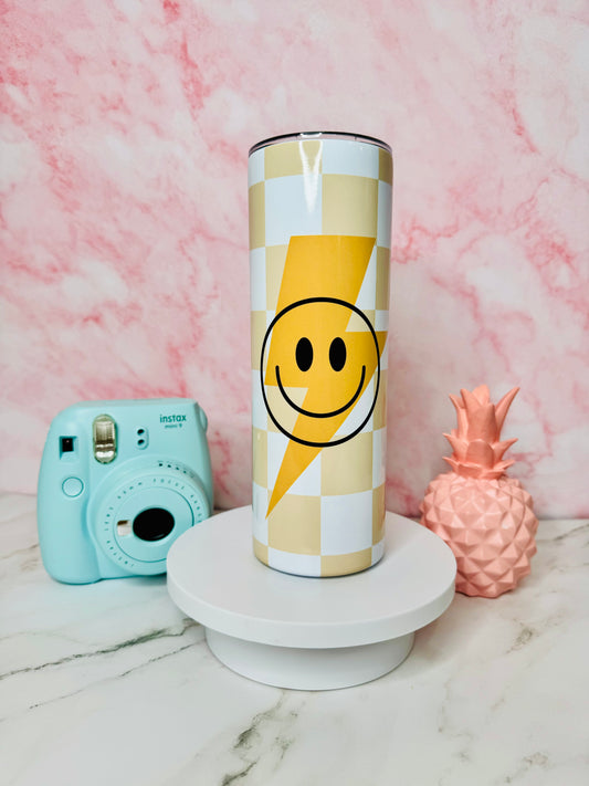 Retro Smiley Face 20oz Skinny Tumbler