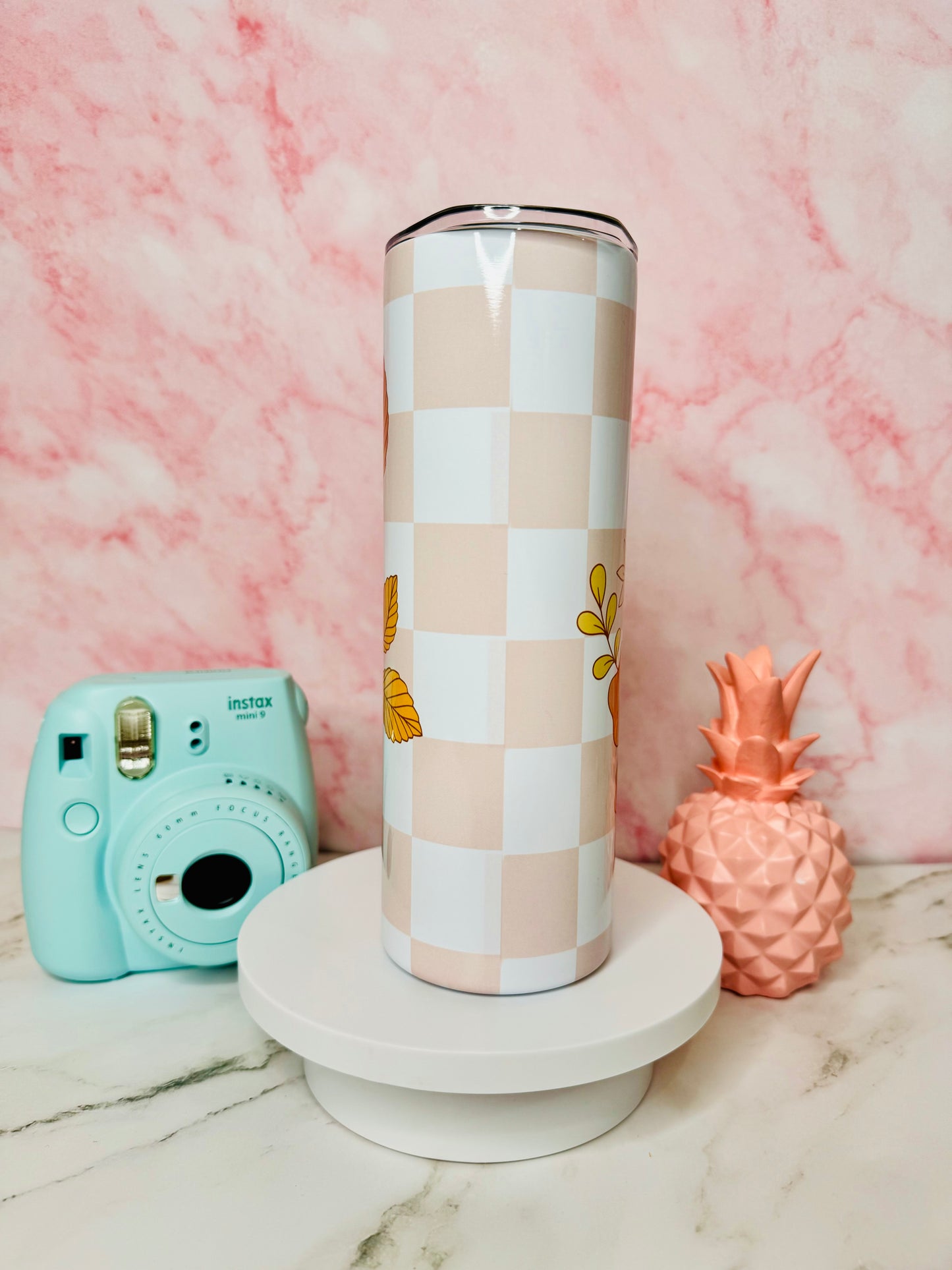 Retro Flowers 20oz Skinny Tumbler