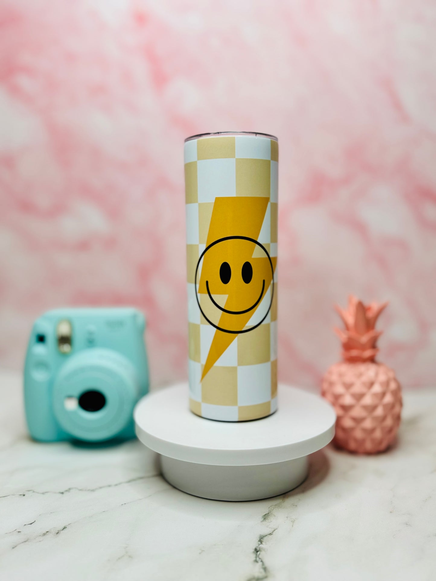 Retro Smiley Face 20oz Skinny Tumbler