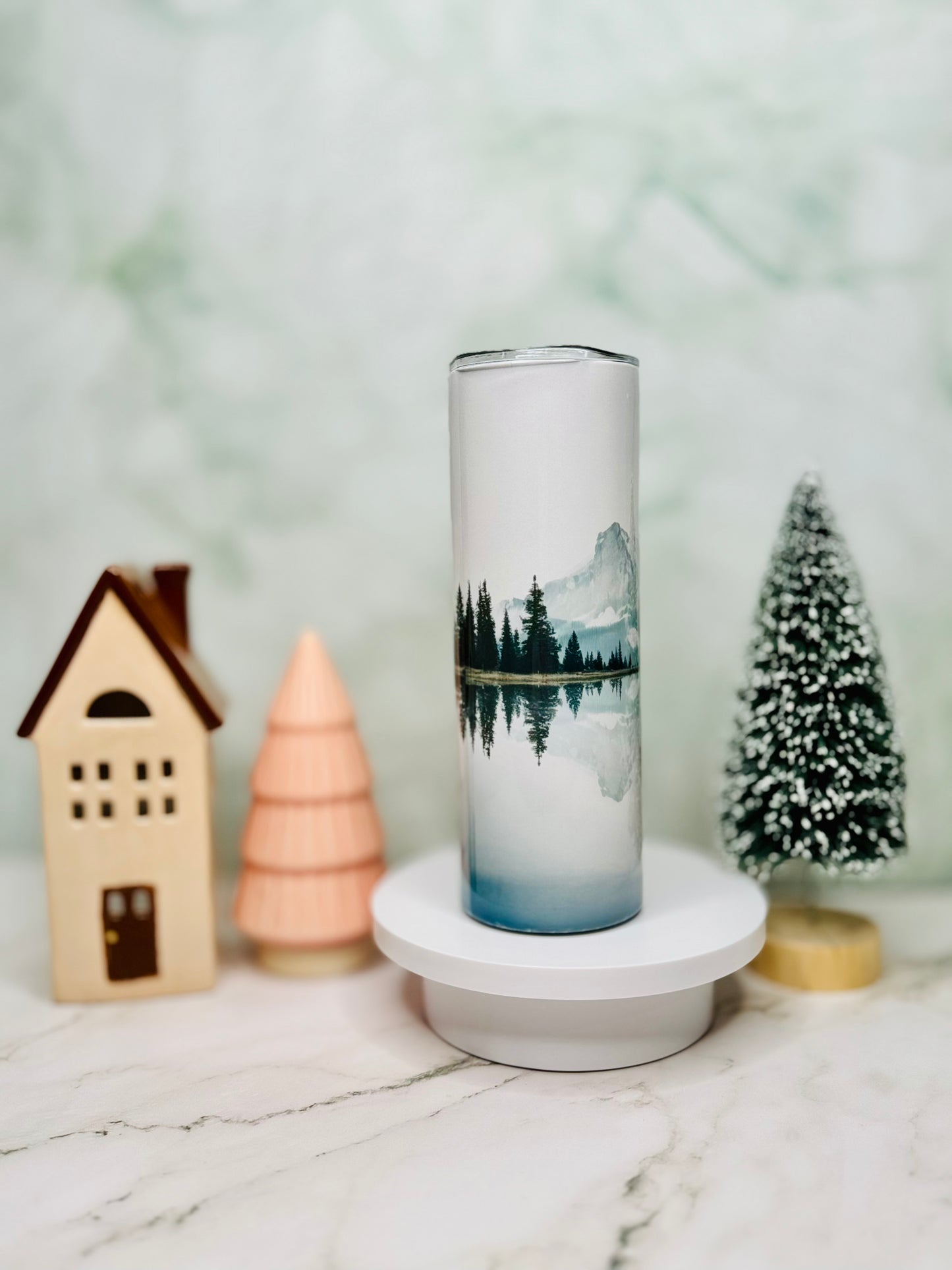 Bison Lake Mountain 20oz Skinny Tumbler