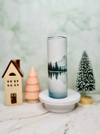 Bison Lake Mountain 20oz Skinny Tumbler