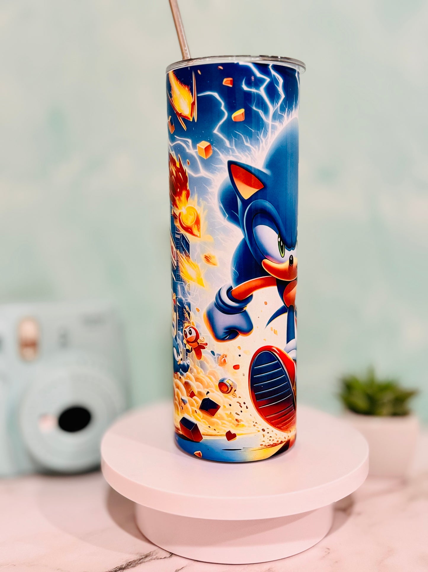 Sonic The Hedgehog 20oz Skinny Tumbler
