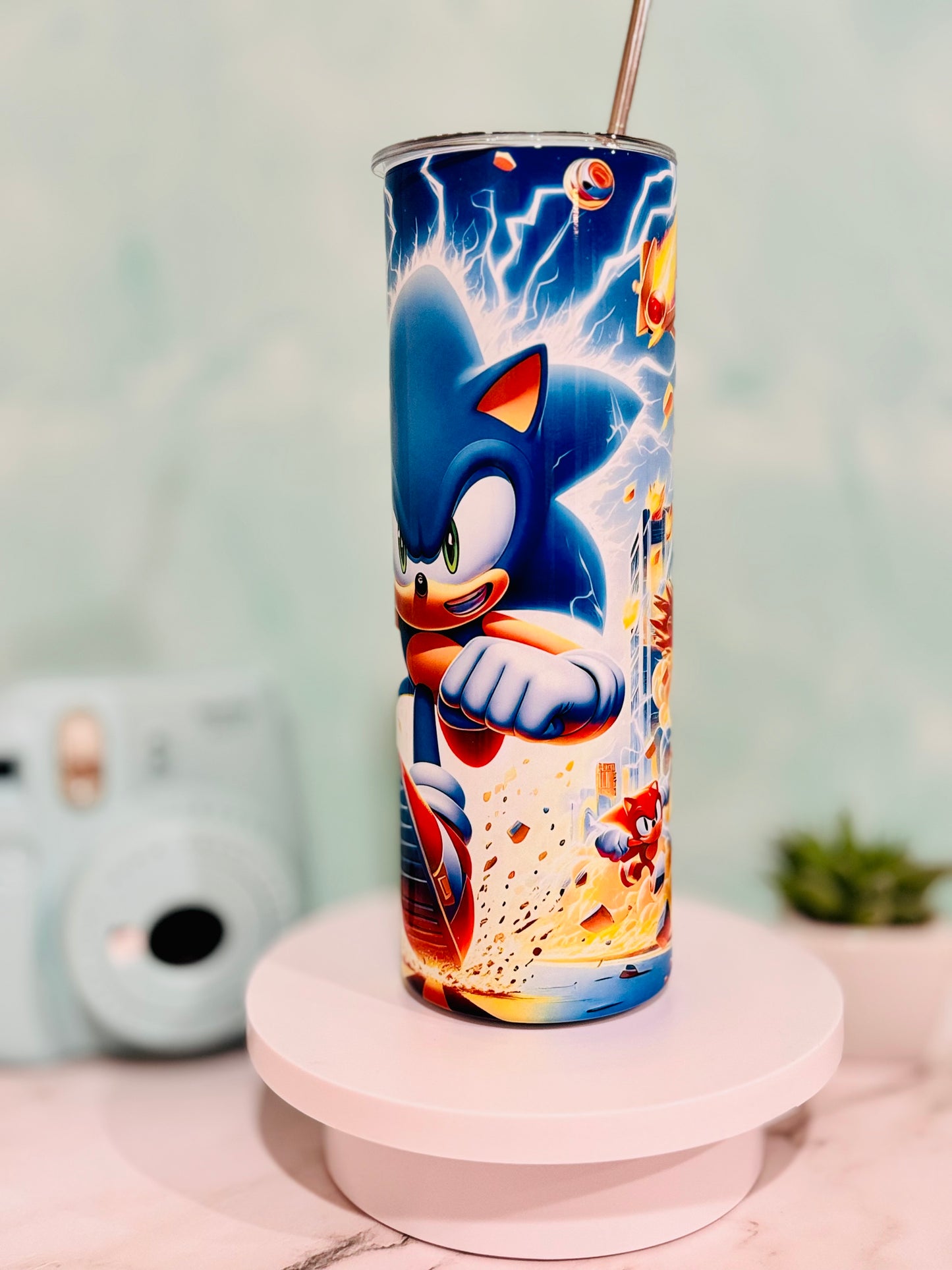 Sonic The Hedgehog 20oz Skinny Tumbler