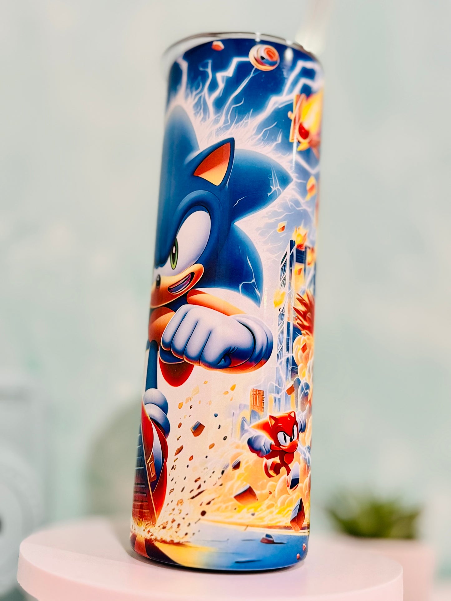 Sonic The Hedgehog 20oz Skinny Tumbler