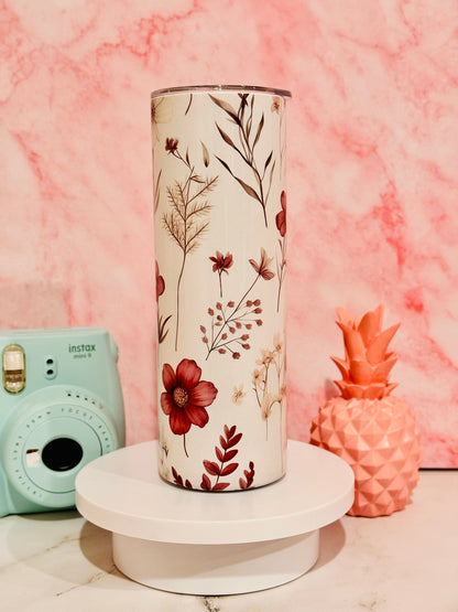 Floral 20oz Skinny Tubler