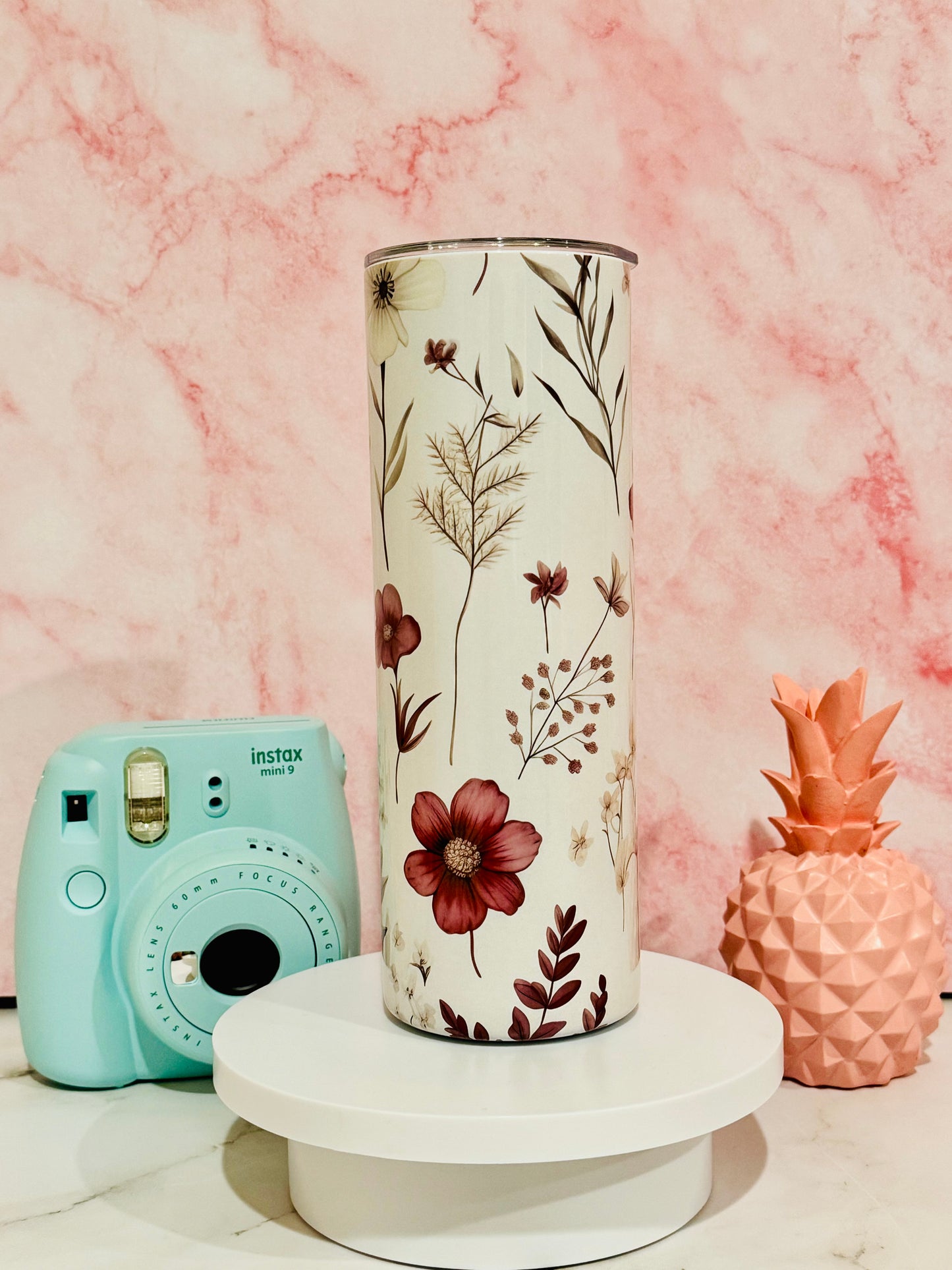 Floral 20oz Skinny Tubler