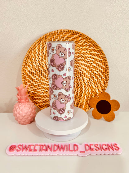 Sweet Teddy 20oz Skinny Tumbler