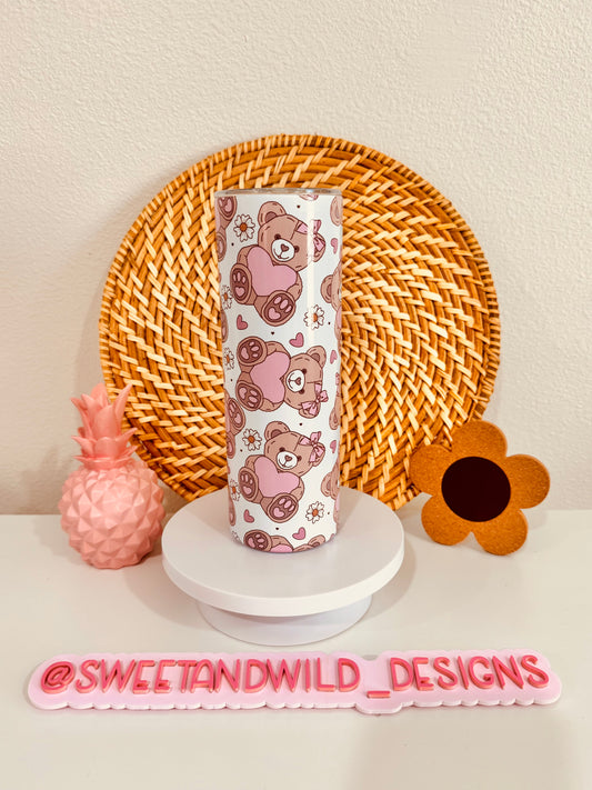 Sweet Teddy 20oz Skinny Tumbler