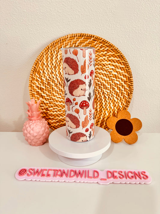 Cottagecore Hedgehog 20oz Skinny Tumbler