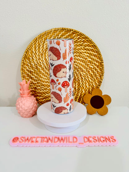 Cottagecore Hedgehog 20oz Skinny Tumbler