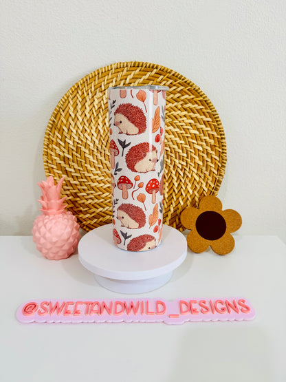 Cottagecore Hedgehog 20oz Skinny Tumbler