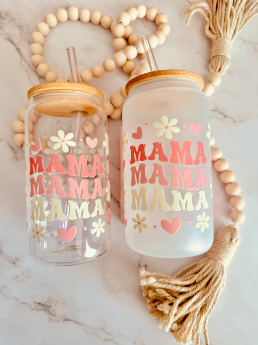 MAMA 16oz Glass Can
