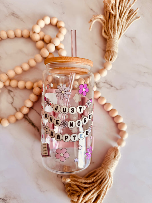 Just One Chapter Bracelet 16oz Glass Can