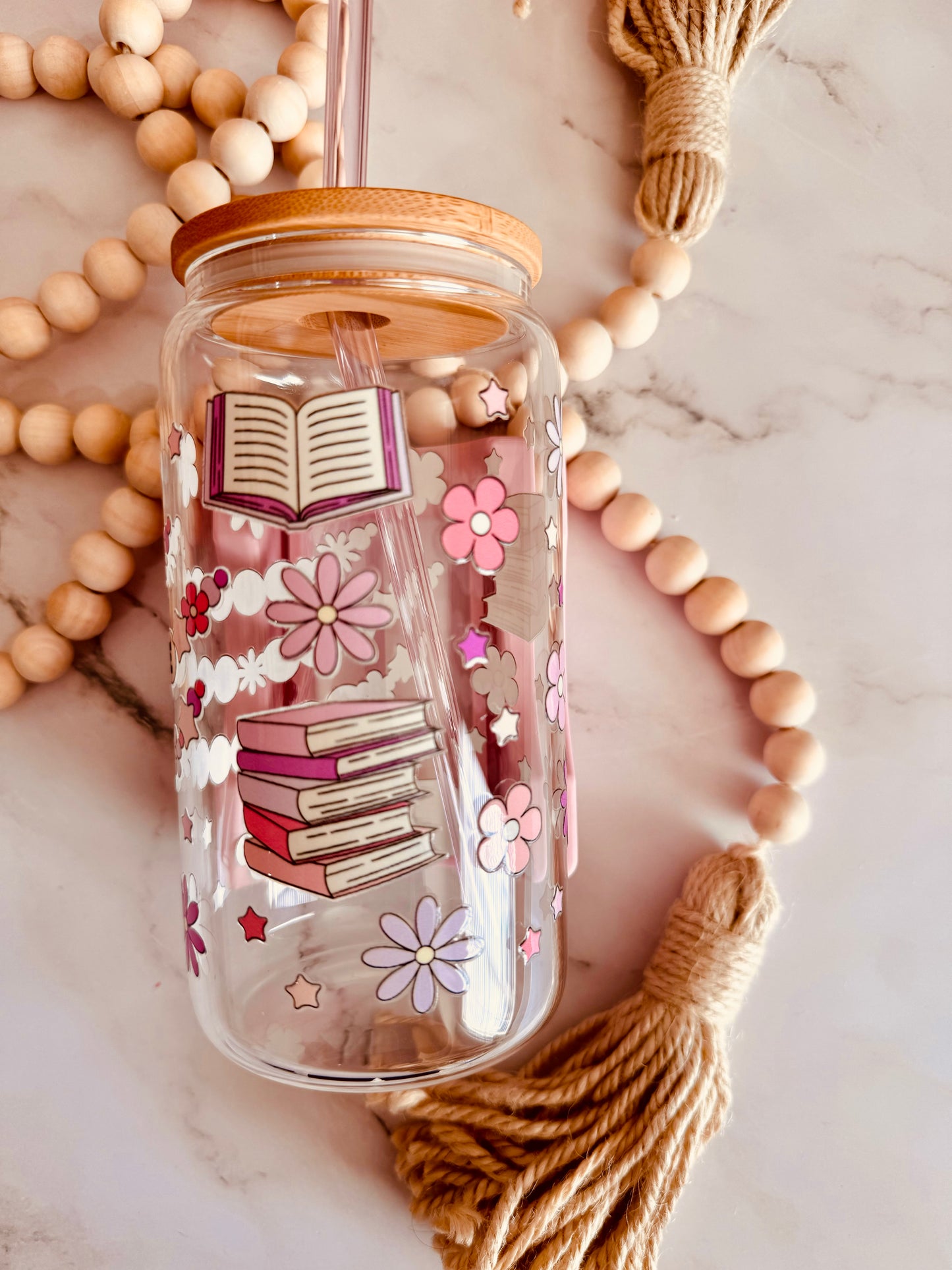 Just One Chapter Bracelet 16oz Glass Can
