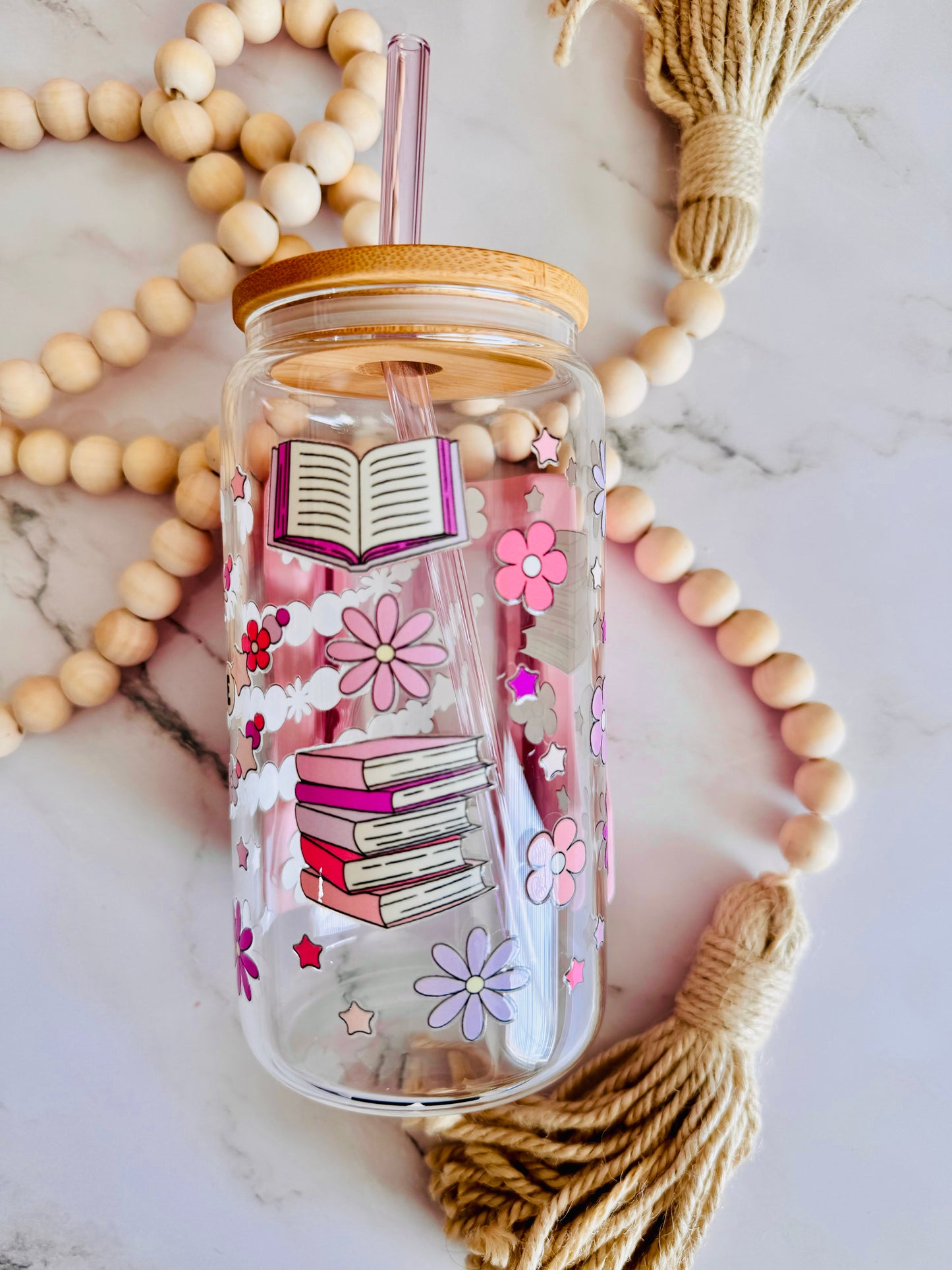 Just One Chapter Bracelet 16oz Glass Can