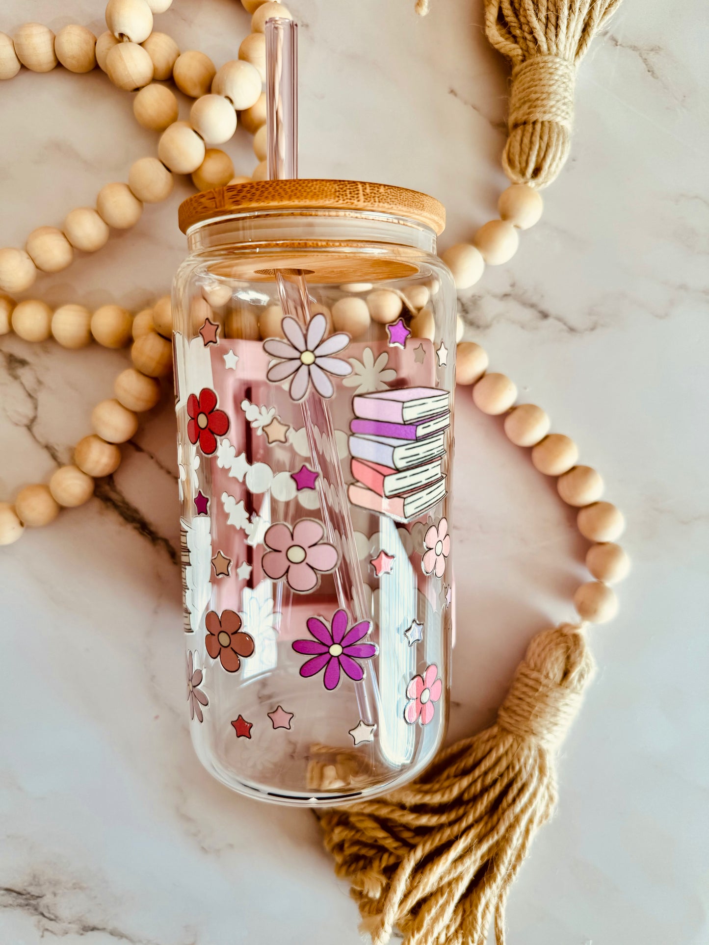 Just One Chapter Bracelet 16oz Glass Can